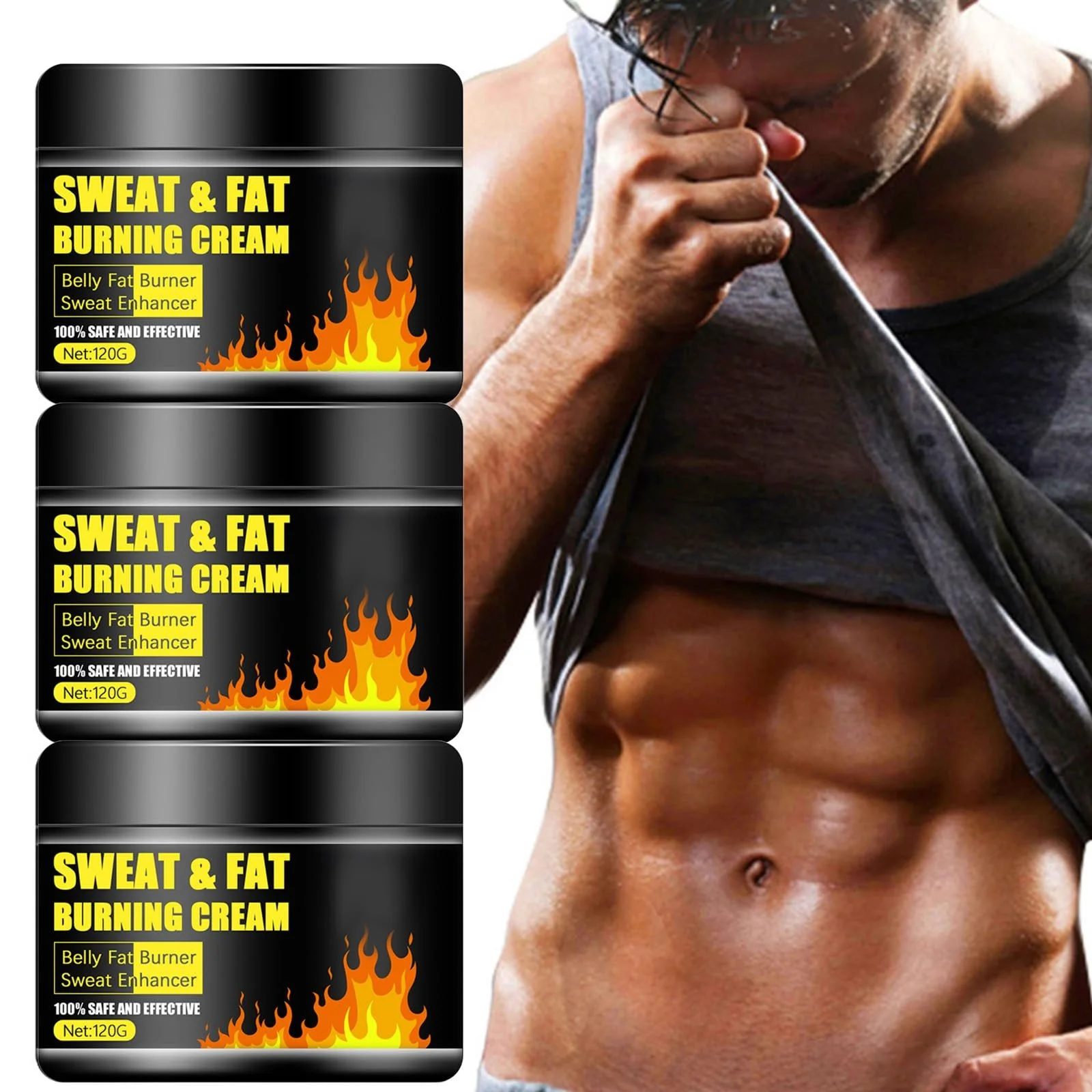 Крем Антицелюлітний 35 Для спалювання жиру, для пружності та формування тіла для живота, талії та сідниць, фото №2