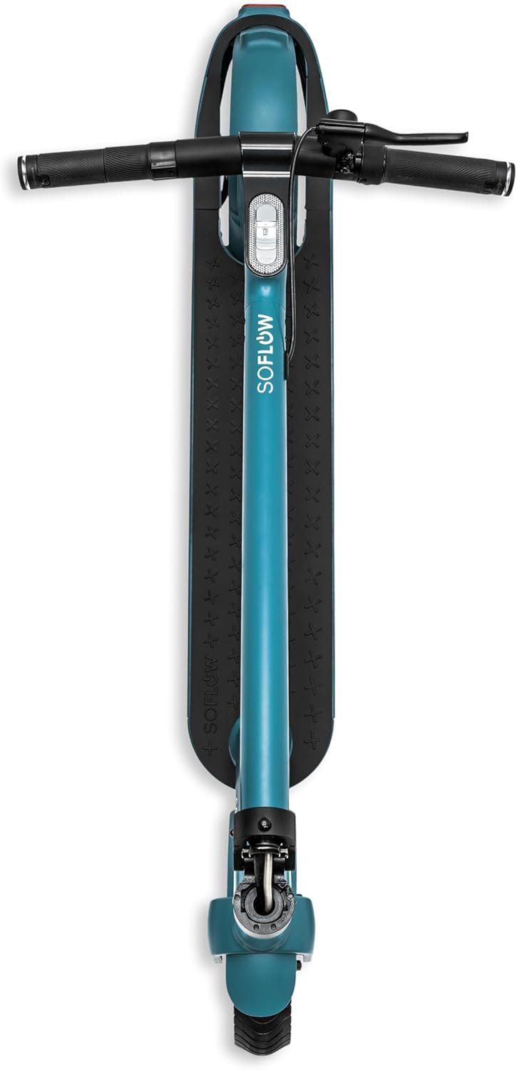 Електросамокат SOFLOW SO ONE+ / до 40 км запас ходу / 500 Вт / 9" колеса / 120 кг навантаження / 22 км/год / Бірюзовий, фото №5