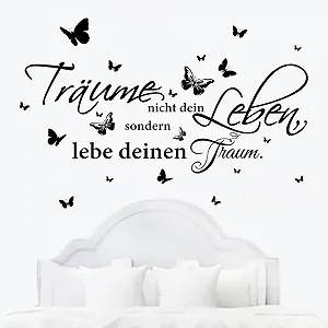 Наклейка на стіну Dreams Not Your Life Самоклейна Чорна - Фото 1