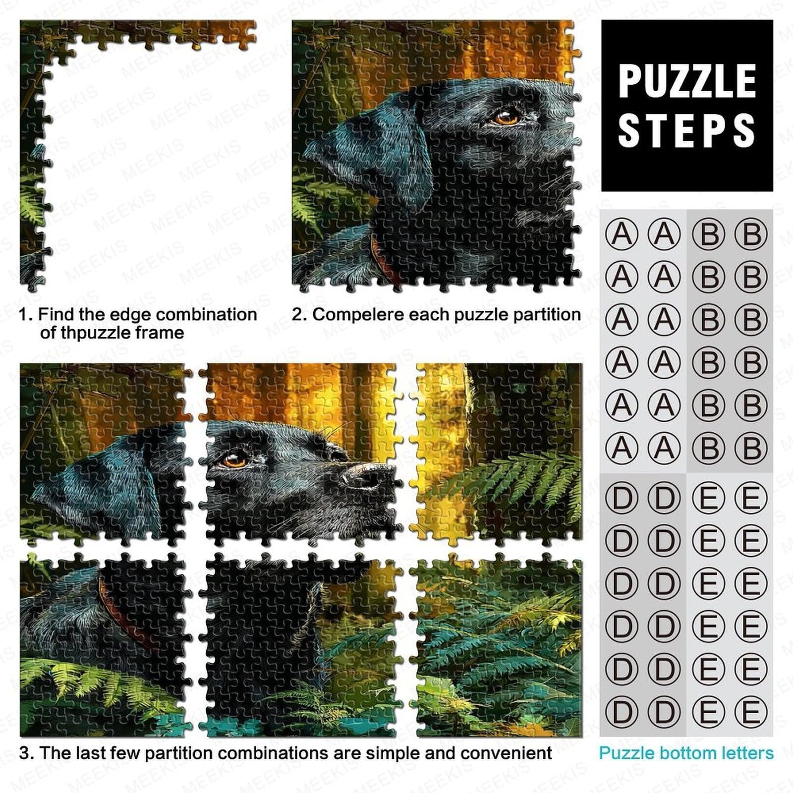 Пазл Лабрадор Художественная собака 1000 деталей 70 x 50 см, фото №4