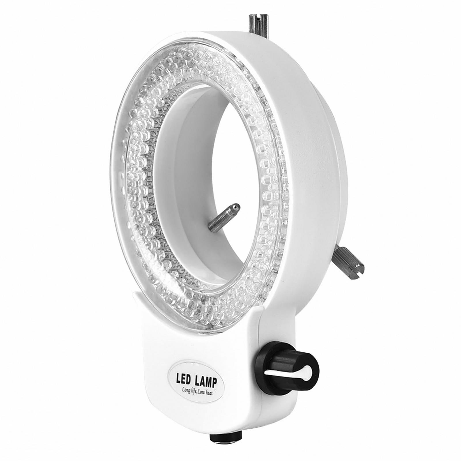 Кольцевая LED лампа 144 LED, регулируемая яркость, для стереомикроскопов и камер, белая, EU вилка, фото №6
