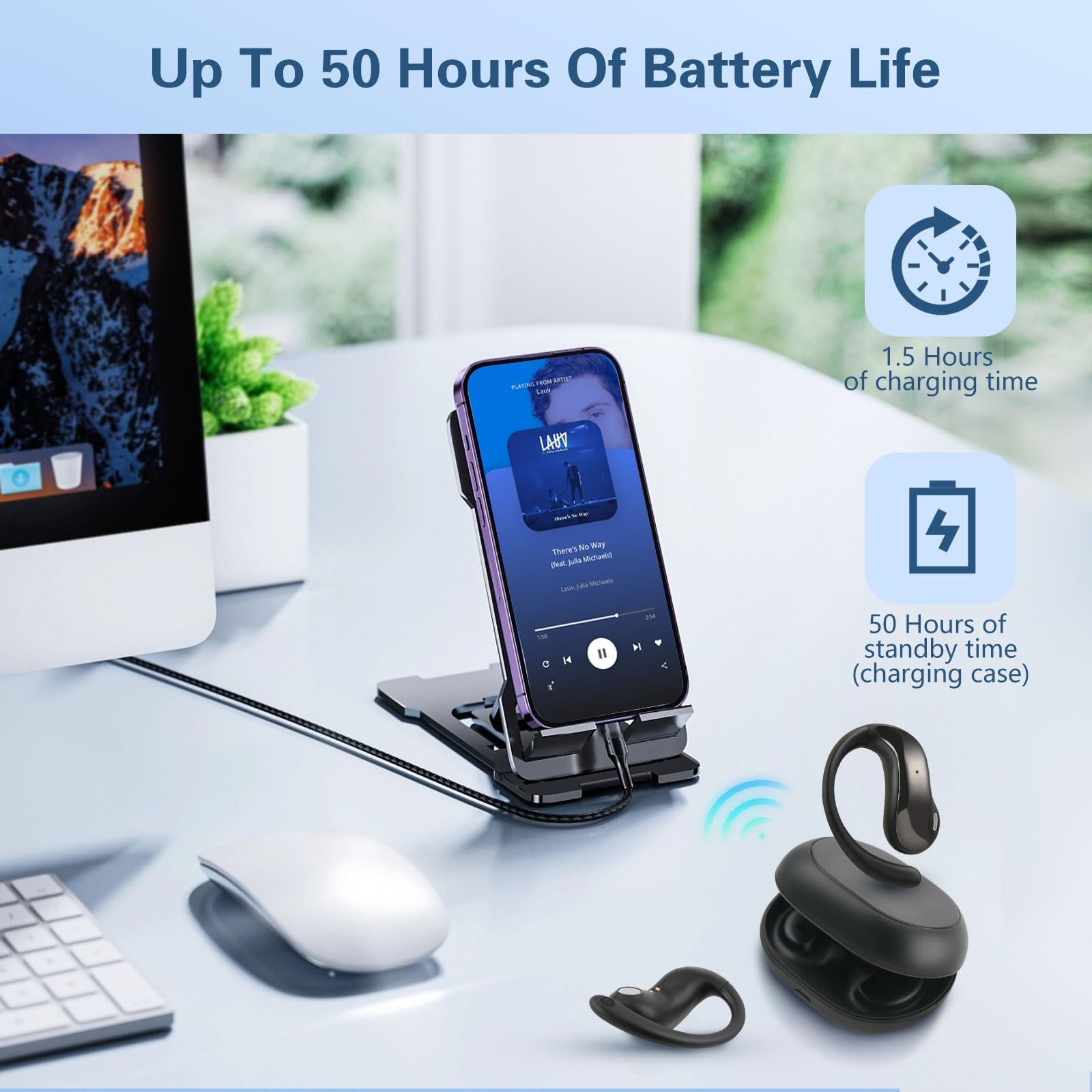 Наушники-переводчик, наушники для перевода, переводчик реального времени, 3-в-1 наушники для перевода 144 языками с сенсорным ЖК-экраном, Bluetooth 5.4, подходят для учебы, фото №8