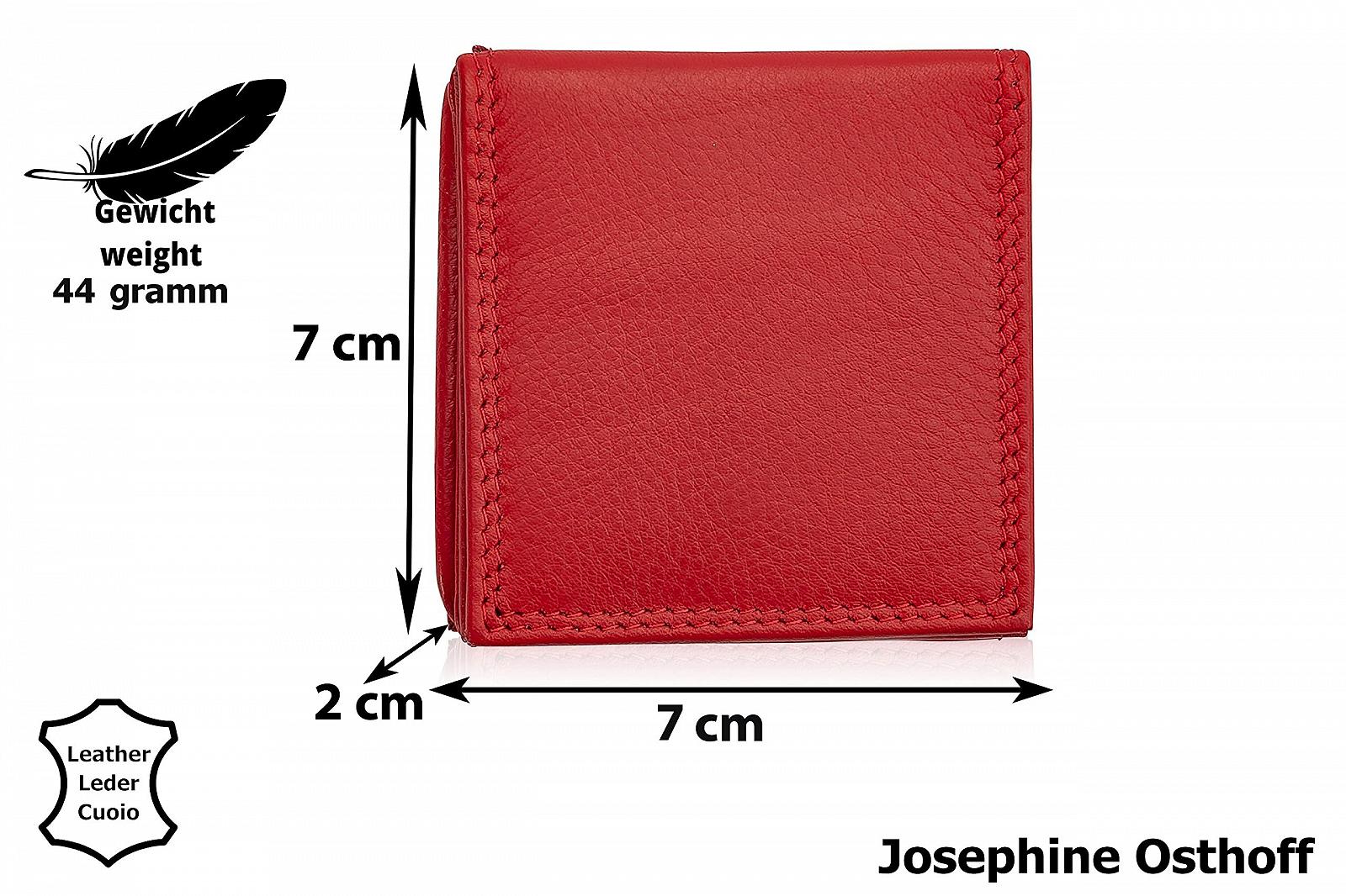 Кошелек Josephine Osthoff 948 Женский Маленький Кошелек Кожаный RFID защита красный, фото №5
