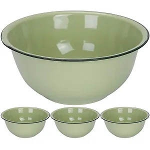 Набор мисок VICASKY Vintage эмалированные с крышкой 4 шт. 18 см - Фото 1