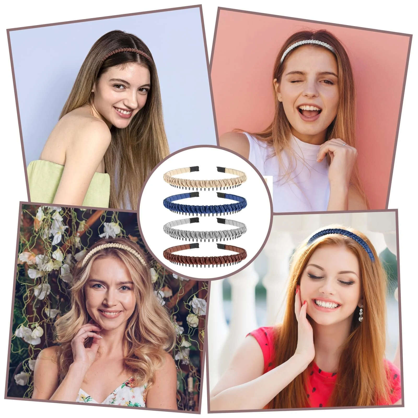 Обруч для волосся, Набір з 4 штук, фото №7