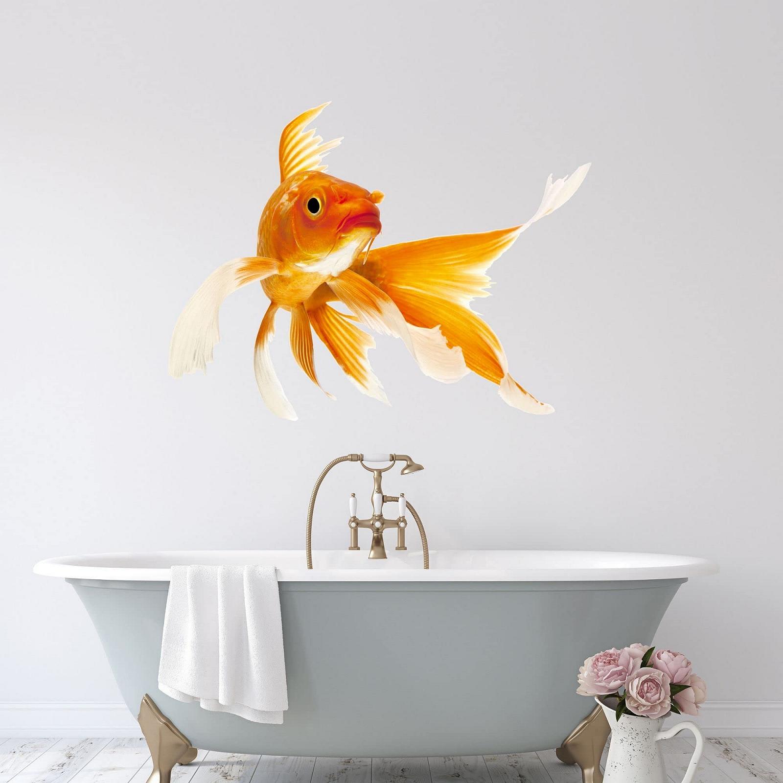 Наклейка на стіну GRAZDesign Золота рибка Водонепроникна 40 x 30 см, фото №3 Наклейка на стіну GRAZDesign Золота рибка Водонепроникна 40 x 30 см, фото №3