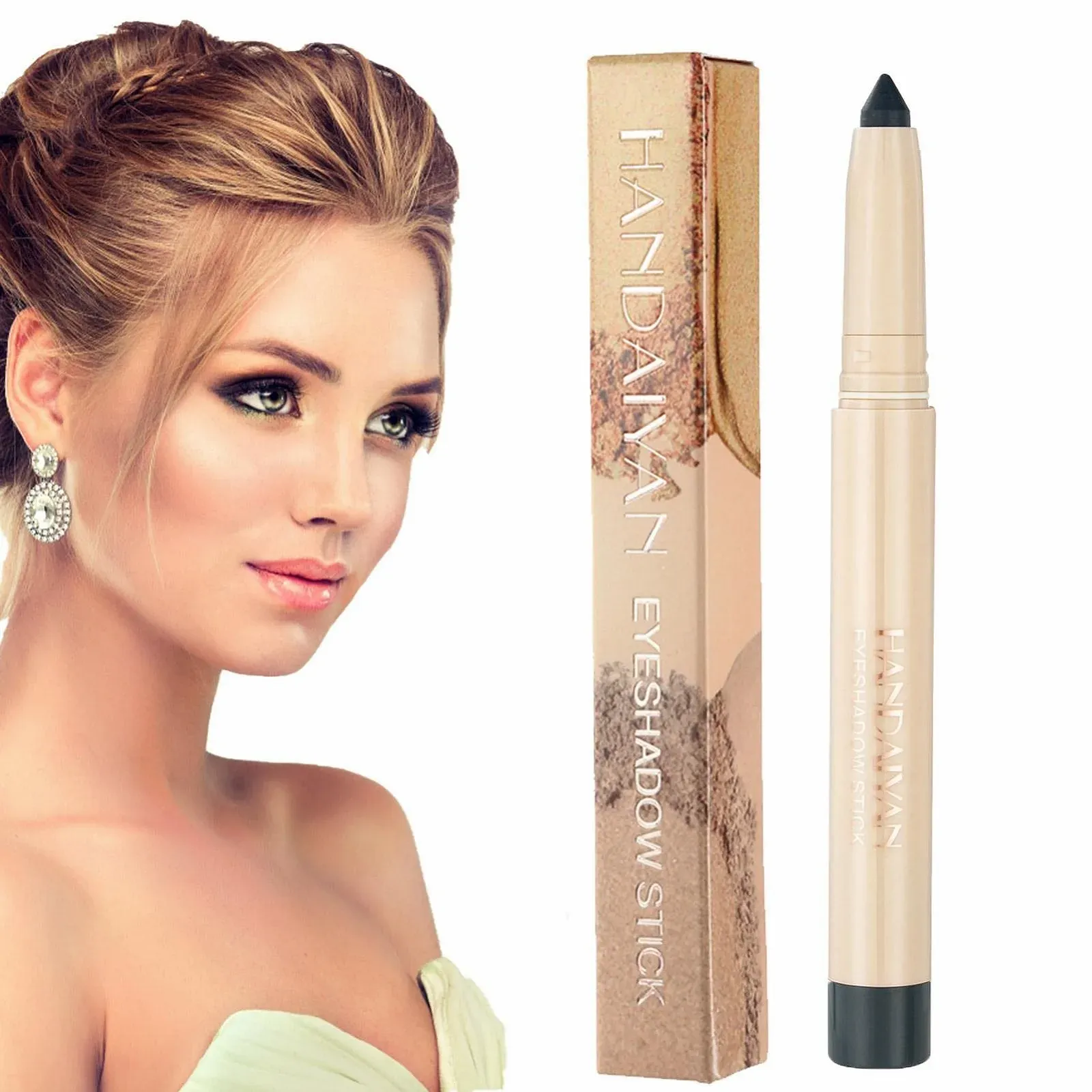 Карандаш для глаз 10 цветов, каял с блестками., фото №5