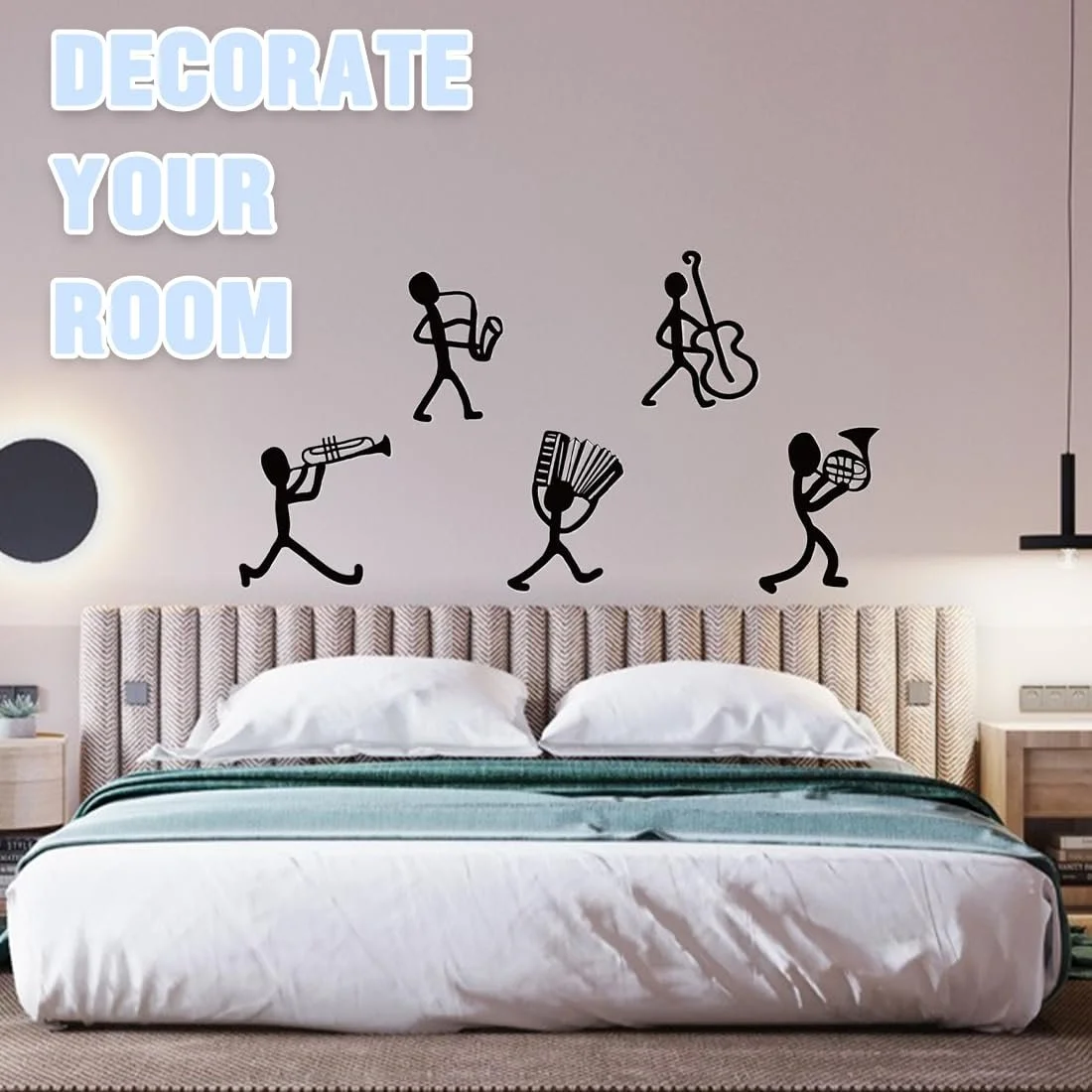 Наклейка на стіну Black Stripe Pattern Чорний смугастий візерунок Чорний, фото №5