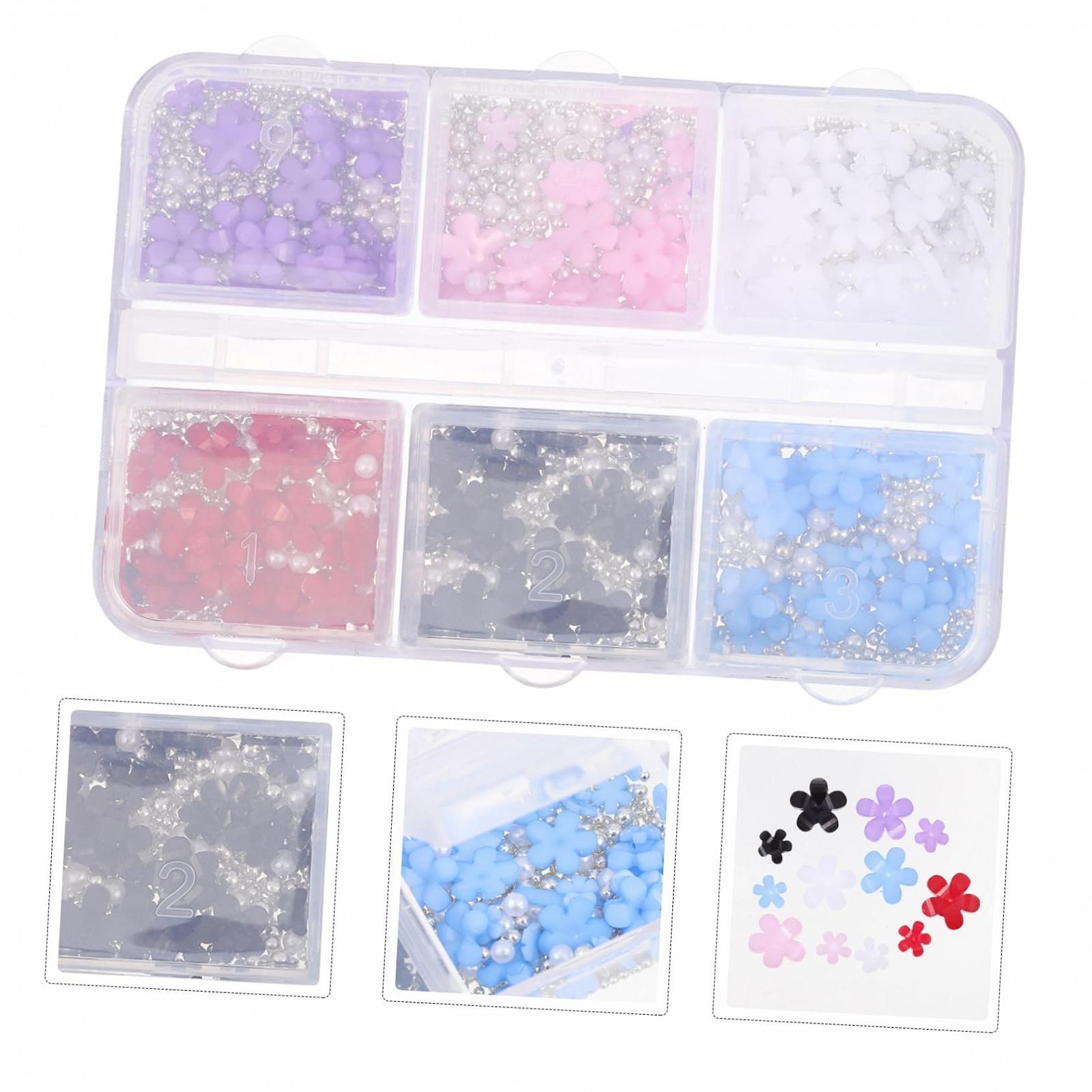 Підвіска для нігтів Квітка з п'ятьма пелюстками NOLITOY, 1 коробка, фото №7