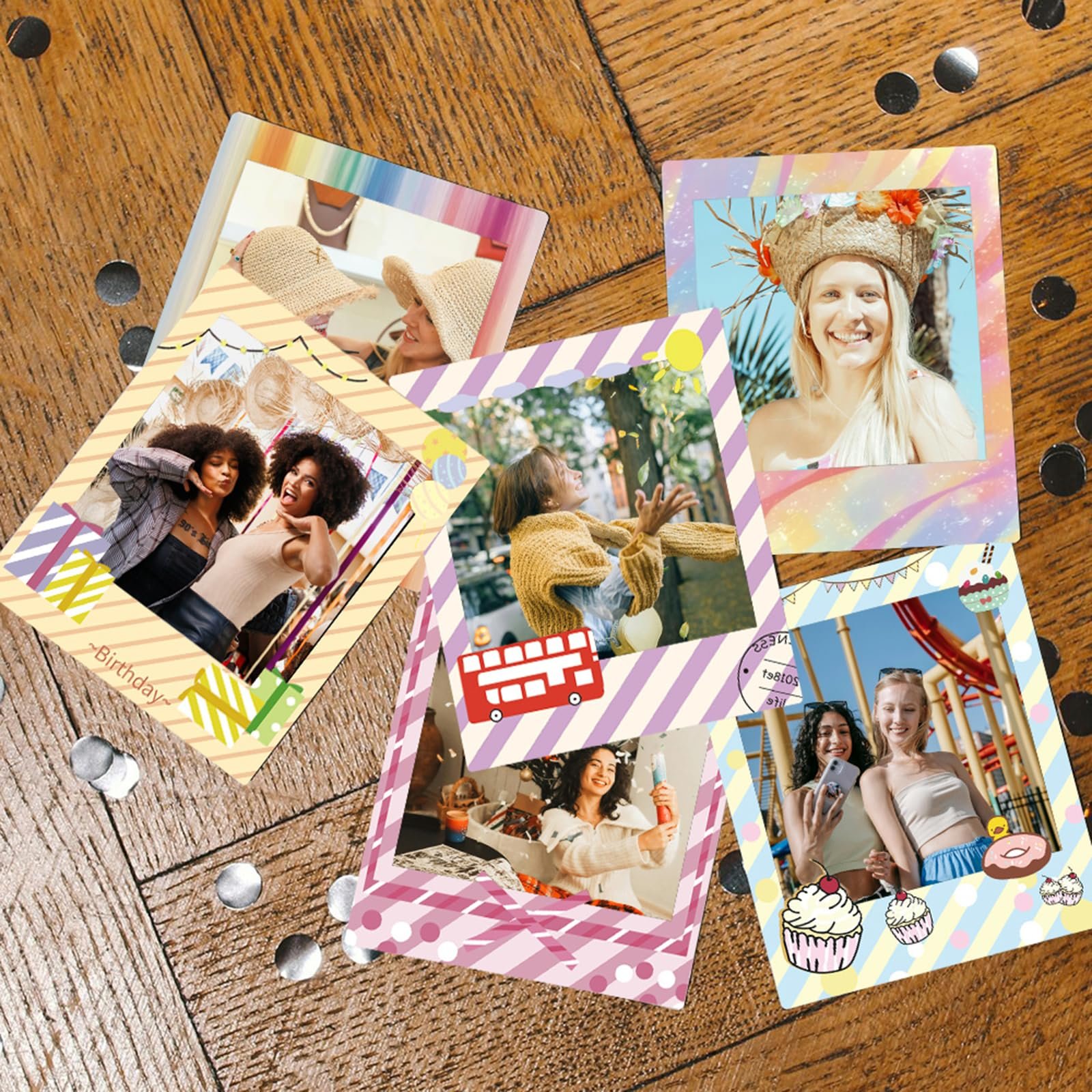 Наклейки 12 Square Foil Edge для Fujifilm Instax SQ40/SQ1/SQ6/SQ10/SQ20, фото №5