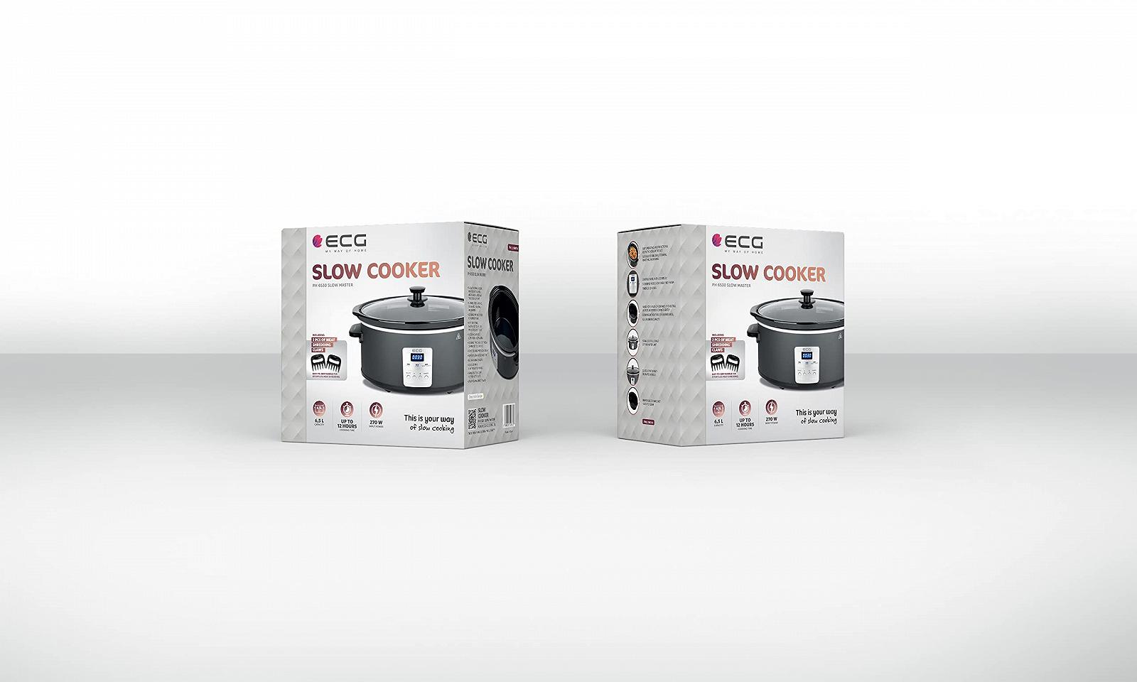 Мультиварка ECG PH 6530 Slow Master Електронна панель керування LED індикатор 6.5 л, фото №7 Мультиварка ECG PH 6530 Slow Master Електронна панель керування LED індикатор 6.5 л, фото №7