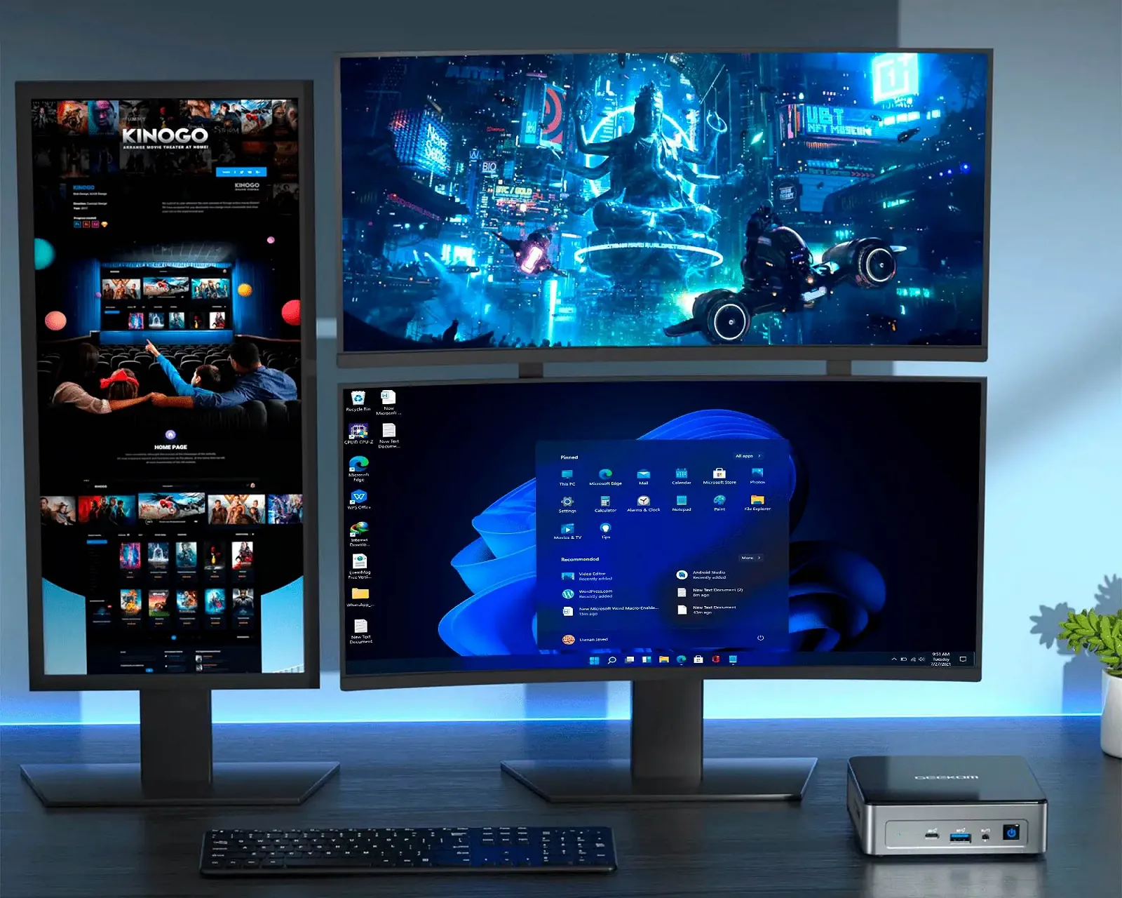 Міні ПК GEEKOM Air11 / Intel Celeron N5095 / RAM 8GB / SSD 256GB / HDMI / LAN / Wi-Fi 5 / Bluetooth 4.2 / Windows 11 / Чорний, фото №4 Міні ПК GEEKOM Air11 / Intel Celeron N5095 / RAM 8GB / SSD 256GB / HDMI / LAN / Wi-Fi 5 / Bluetooth 4.2 / Windows 11 / Чорний, фото №4