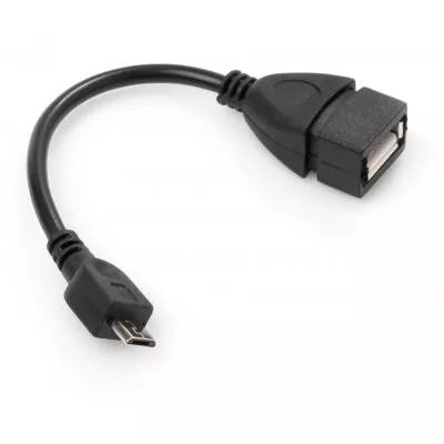 Дата кабель OTG USB 2.0 AF to Micro 5P Vinga VCPDCOTGMBK, фото №2