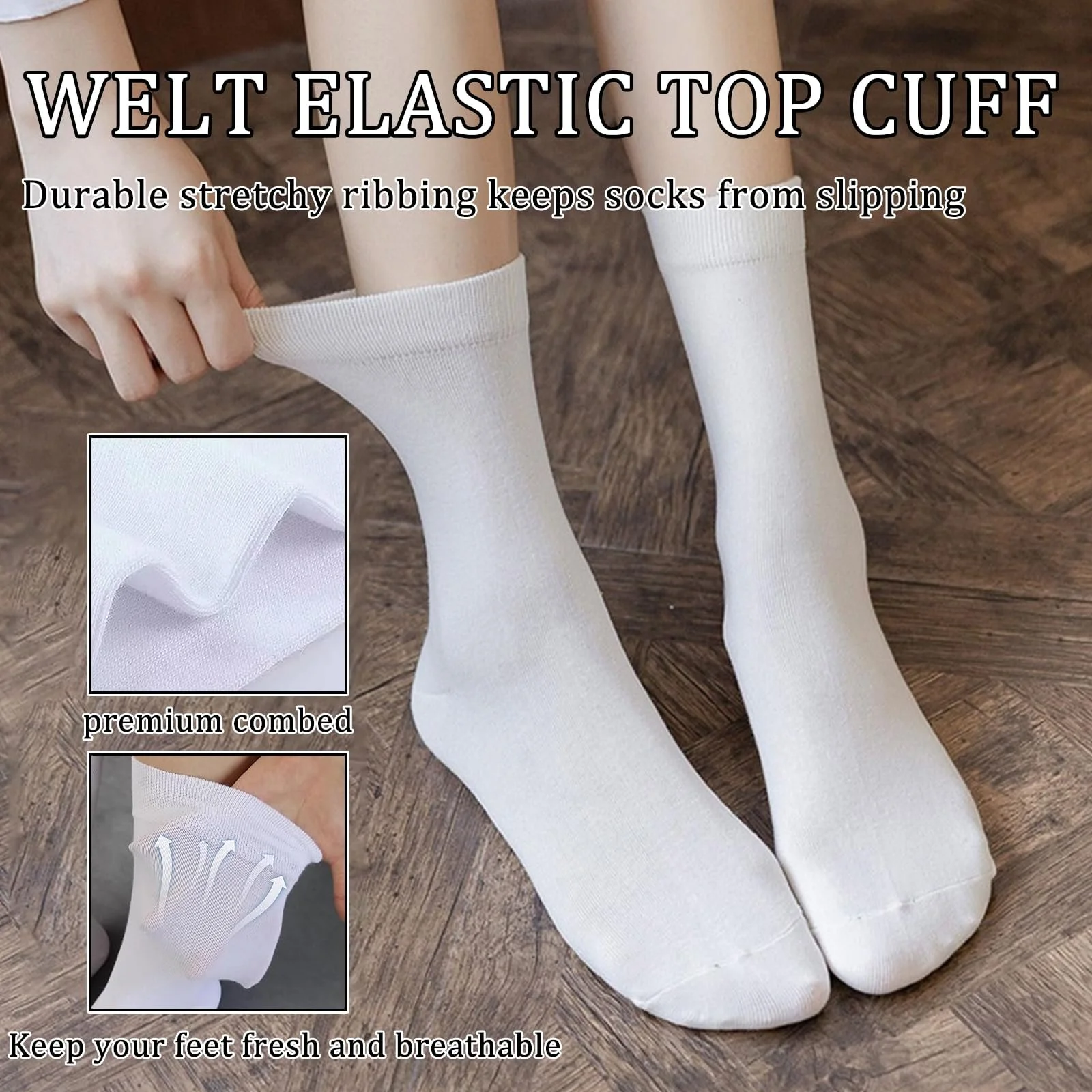 Женские теннисные носки, 5 пар, EU 39-42, фото №3