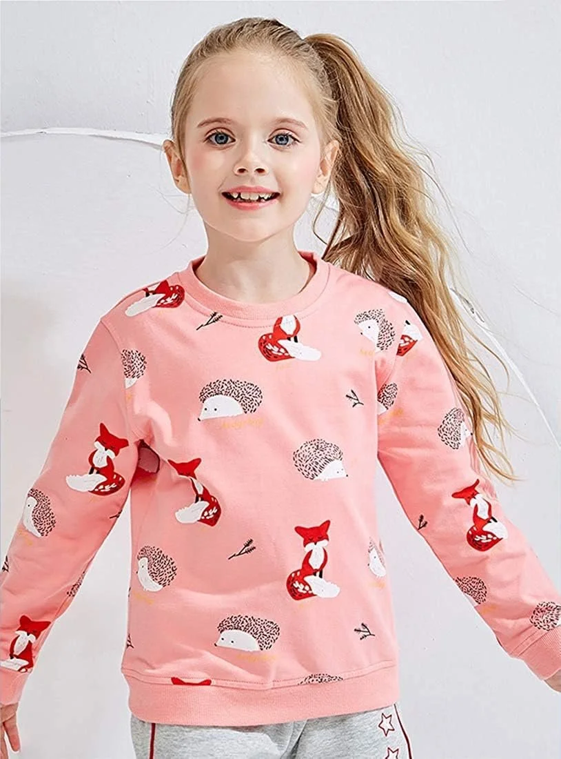 Джемпер Little Hand для девочек, детский хлопковый топ, повседневный пуловер с длинными рукавами для малышей, размер 92-122, фото №5