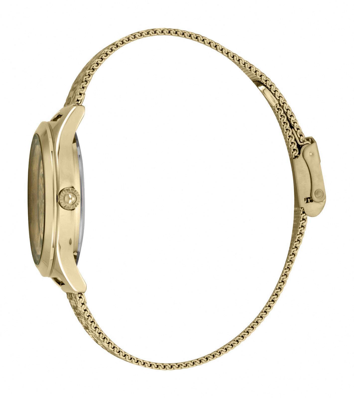 Часы Just Cavalli JC1L170M0065 женские аналоговые цифровые кварцевые с золотым ремешком, разноцветные, модерн, фото №3