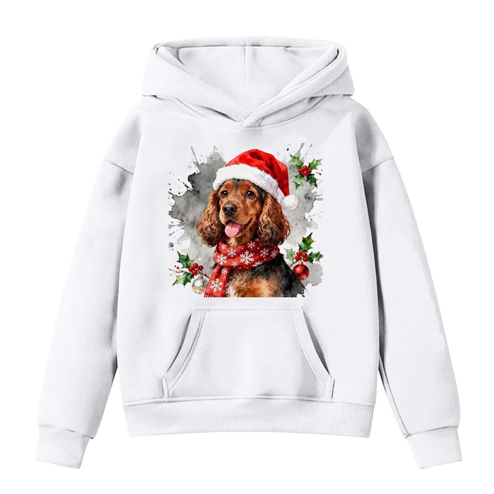 Худи Generisch Рождественский свитер Рождественский пуловер с капюшоном Рождественская тематика, фото №4