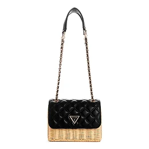 Сумка через плече GUESS Giully Convertible Xbody Flap, натуральний/чорний ціна на synthetic.ua - Фото 1 Сумка через плече GUESS Giully Convertible Xbody Flap, натуральний/чорний synthetic.ua - Фото 1