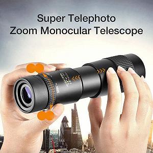 Монокулярный телескоп Super Telephoto Zoom 4K 10-300 x 40 mm Черный synthetic.ua - Фото 1