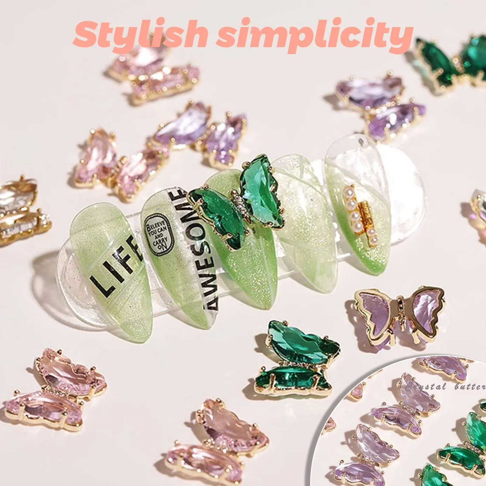 Метелики, Набір 3D Кришталевих Метеликів, фото №5