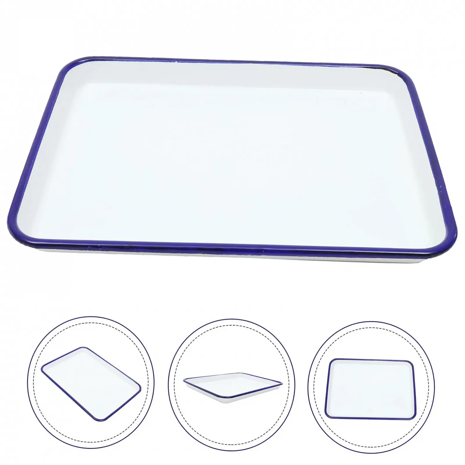 Форма для запікання GLEAVI емальована 27 x 19 см термостійка багатофункціональна зносостійка, фото №6