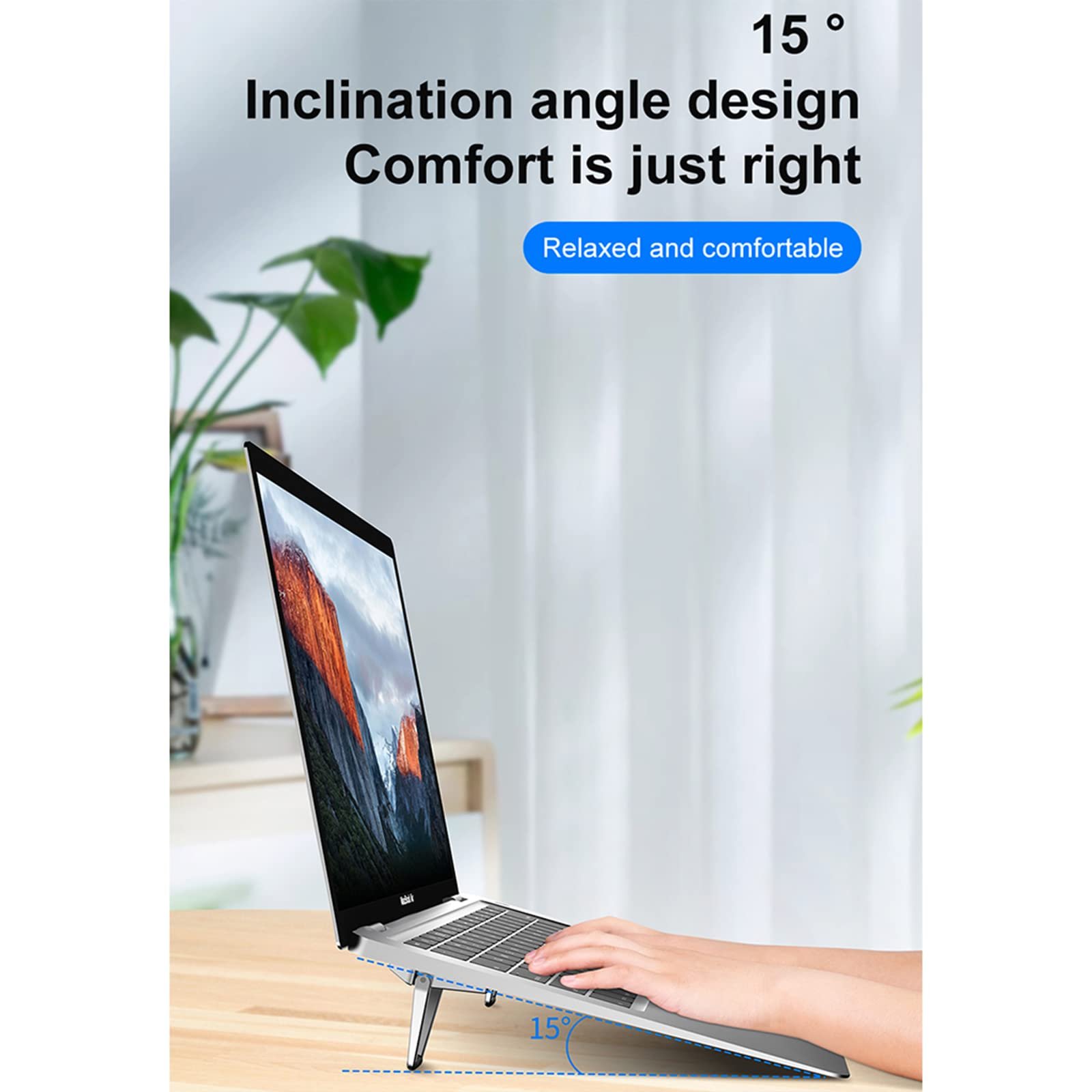 Підставка для ноутбука Invisible Сплав цинку Охолоджуюча підкладка, фото №8 Підставка для ноутбука Invisible Сплав цинку Охолоджуюча підкладка, фото №8