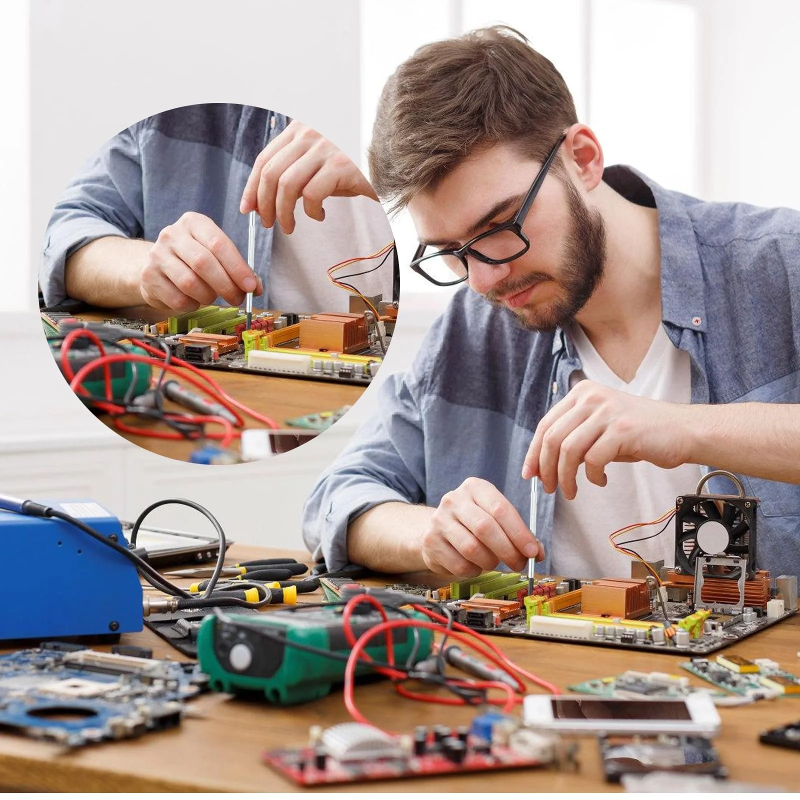 Набір викруток Mini для ремонту окулярів, годинникарів, точних механізмів, фото №2