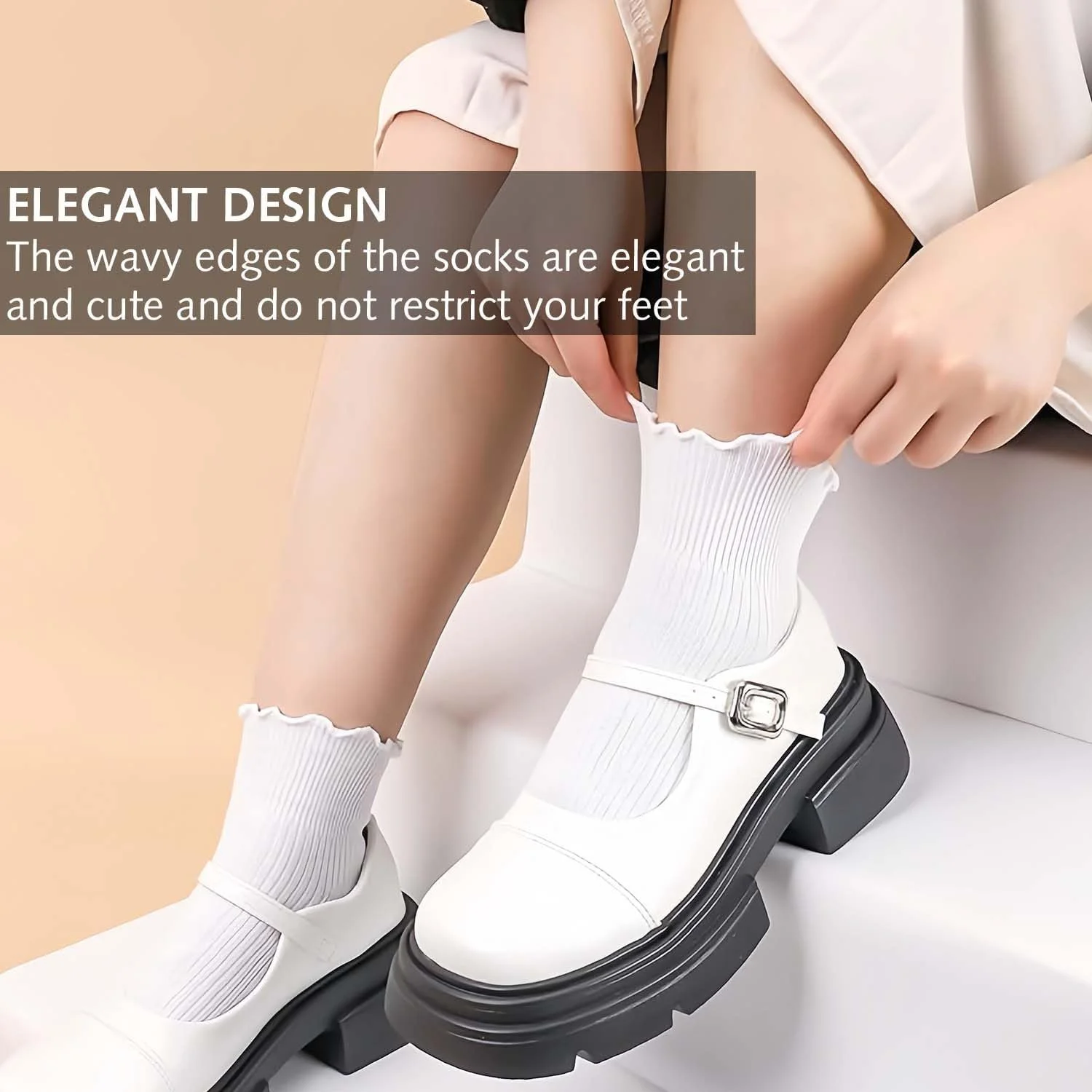 Носки с рюшами Ezranova 3 пары, фото №2