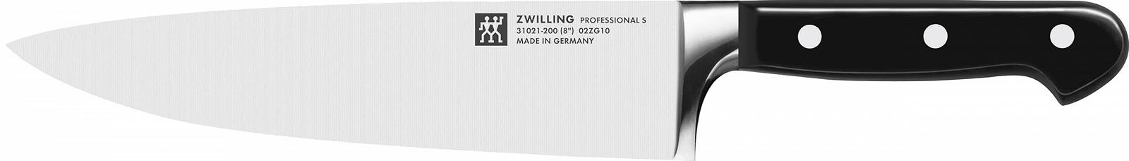Набір ножів Zwilling Professional S, 3 шт., ніж для очищення/прикрашання, ніж для м'яса, ніж шеф-кухаря, спеціальна нержавіюча сталь, пластикова ручка, фото №2