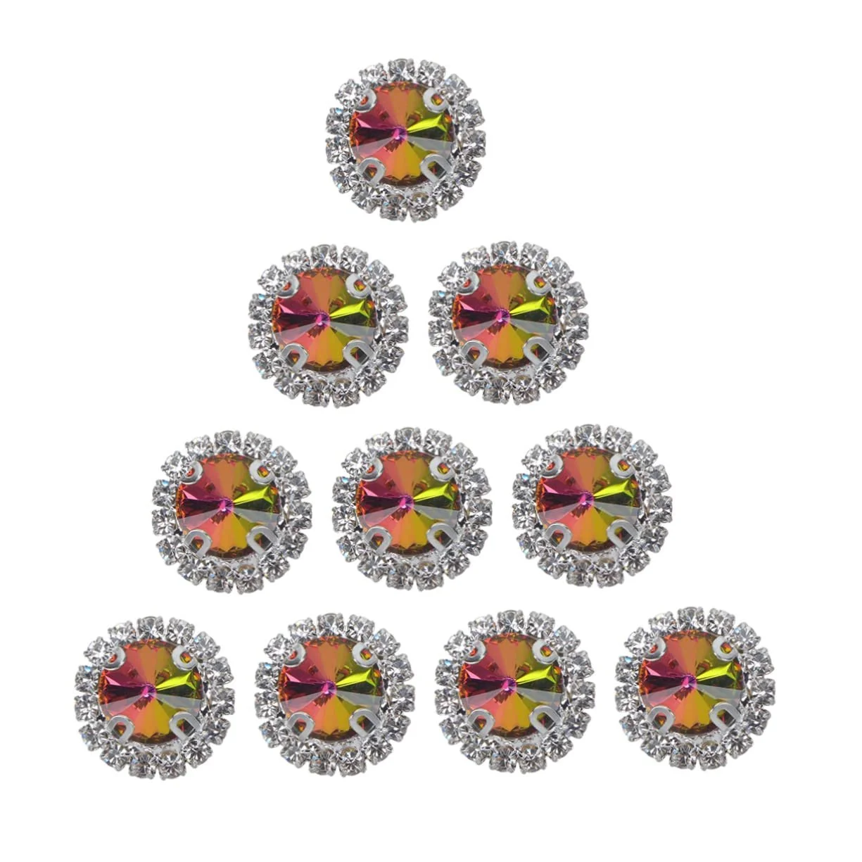 Стрази SEWACC 40 штштучні діаманти з плоскою задньою частиною, фото №4