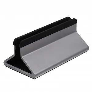 Подставка для ноутбука алюминиевая вертикальная регулируемая HOMSFOU, органайзер настольный многофункциональный для офиса дома общежития практичная прочная эргономичная - Фото 1