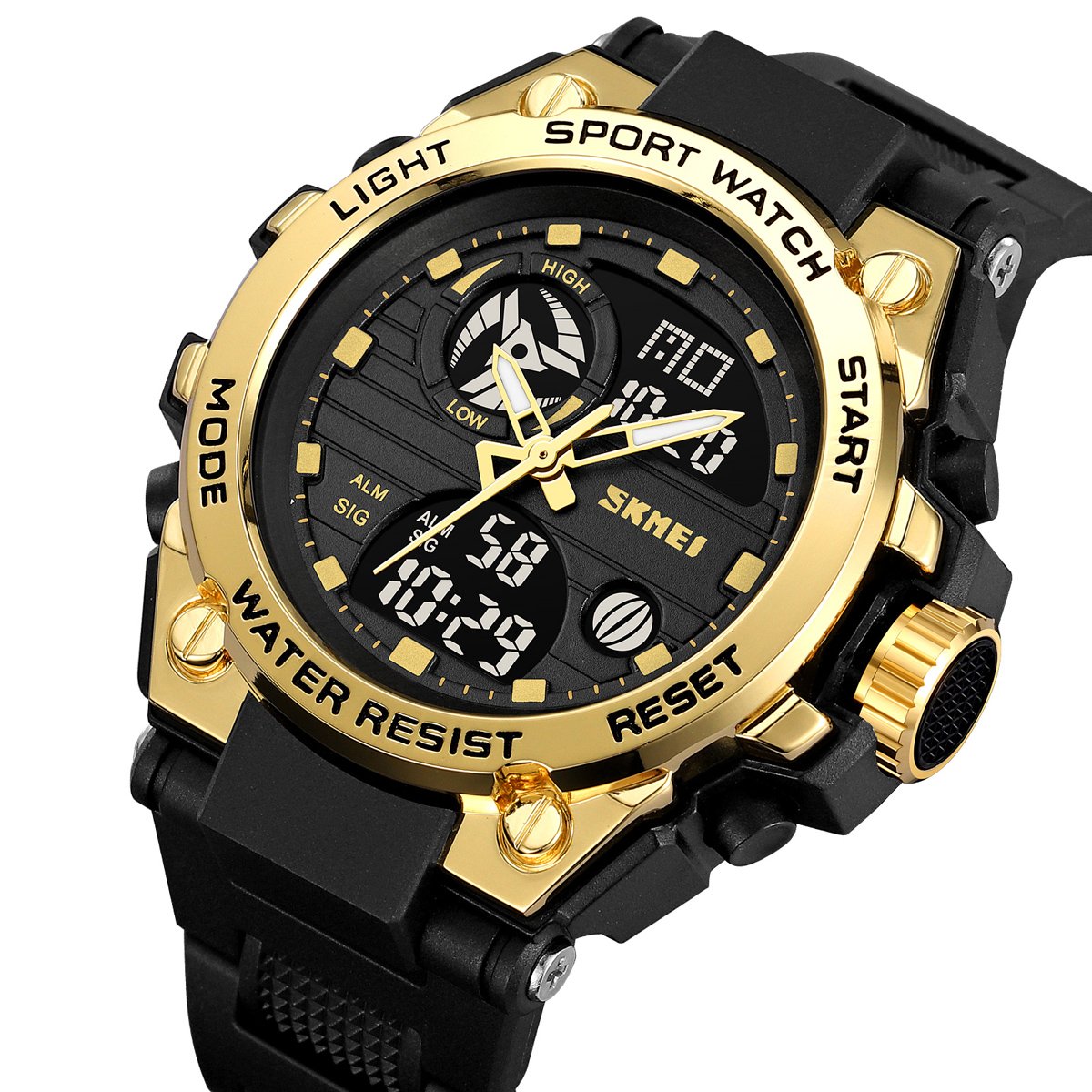 Годинник Skmei 2360BKGD Black-Gold, фото №3