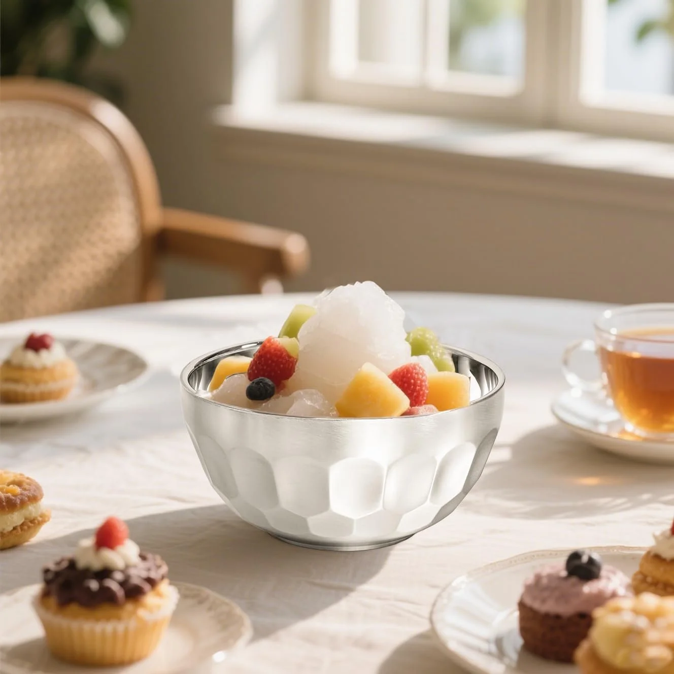 Миска Okllen Набор из 6 мисок из нержавеющей стали 445 мл Двухстенные, фото №8 Миска Okllen Набор из 6 мисок из нержавеющей стали 445 мл Двухстенные, фото №8