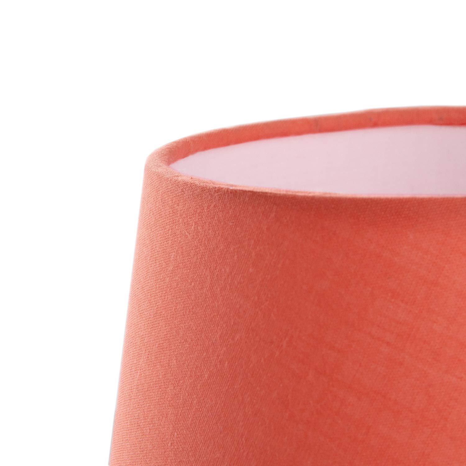 Настільна лампа Paco Home Тканинний абажур Помаранчевий, фото №5