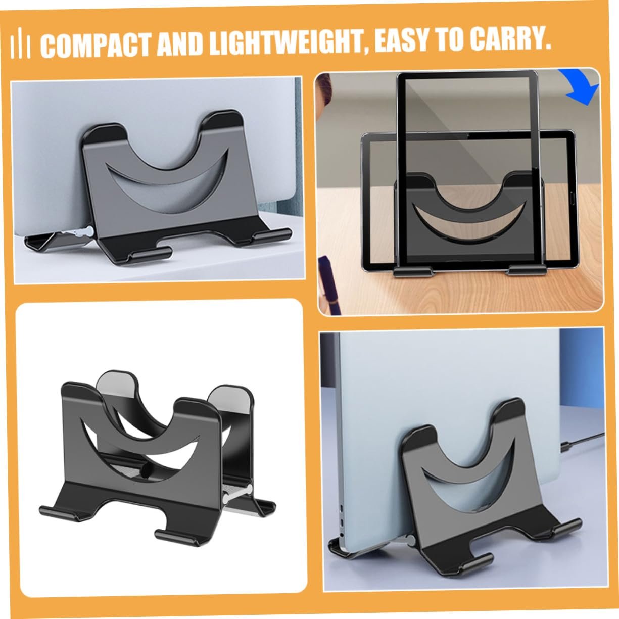 Подставка для ноутбука Универсальная Маленькая ABS и силикон, фото №5