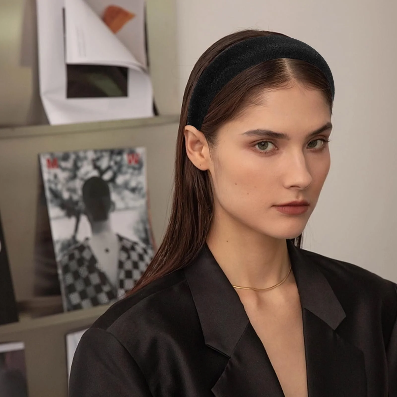 Обруч для волосся Moguri, м’який, широкий, фото №7 Обруч для волосся Moguri, м’який, широкий, фото №7