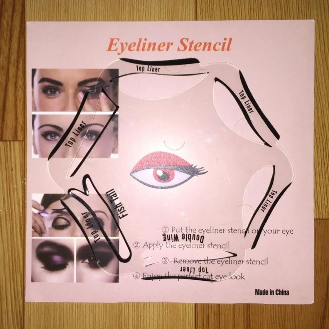 Трафарет для підводки очей 6 в 1 EyelaLe Інструмент для макіяжу очей, фото №3