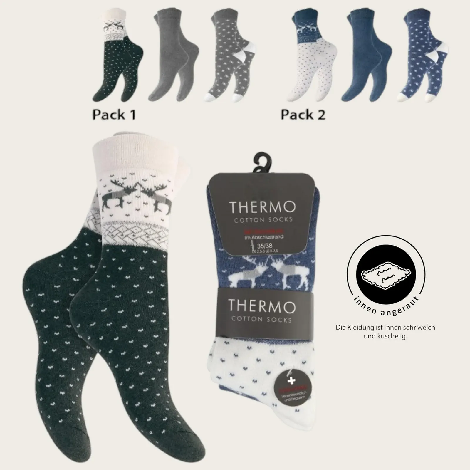 Жіночі термошкарпетки 6 пар Шкарпетки Зручна гумка, фото №3 Жіночі термошкарпетки 6 пар Шкарпетки Зручна гумка, фото №3