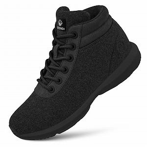Кросівки GIESSWEIN Wool High Top Чоловічі - Зимові Кросівки з мериносової вовни для чоловіків, утеплені зимові Кросівки для сніжної погоди, зимові Кросівки для активного відпочинку з мериносової вовни - Фото 1