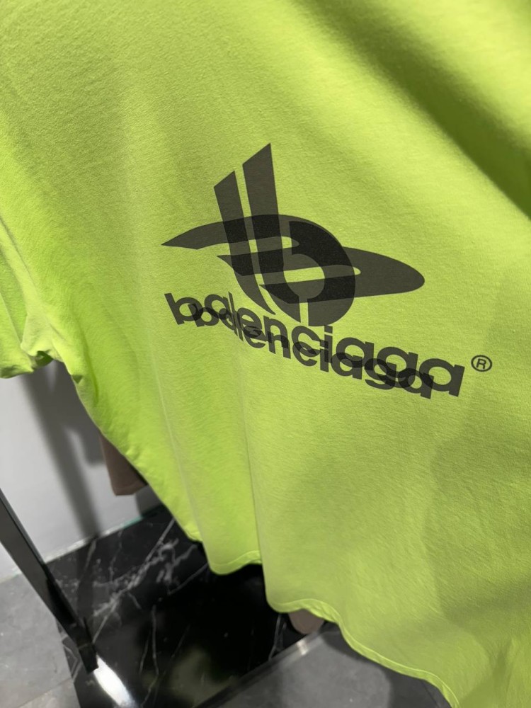 Футболка зеленая Balenciaga layered sports neon f642, фото №6 Футболка зеленая Balenciaga layered sports neon f642, фото №6