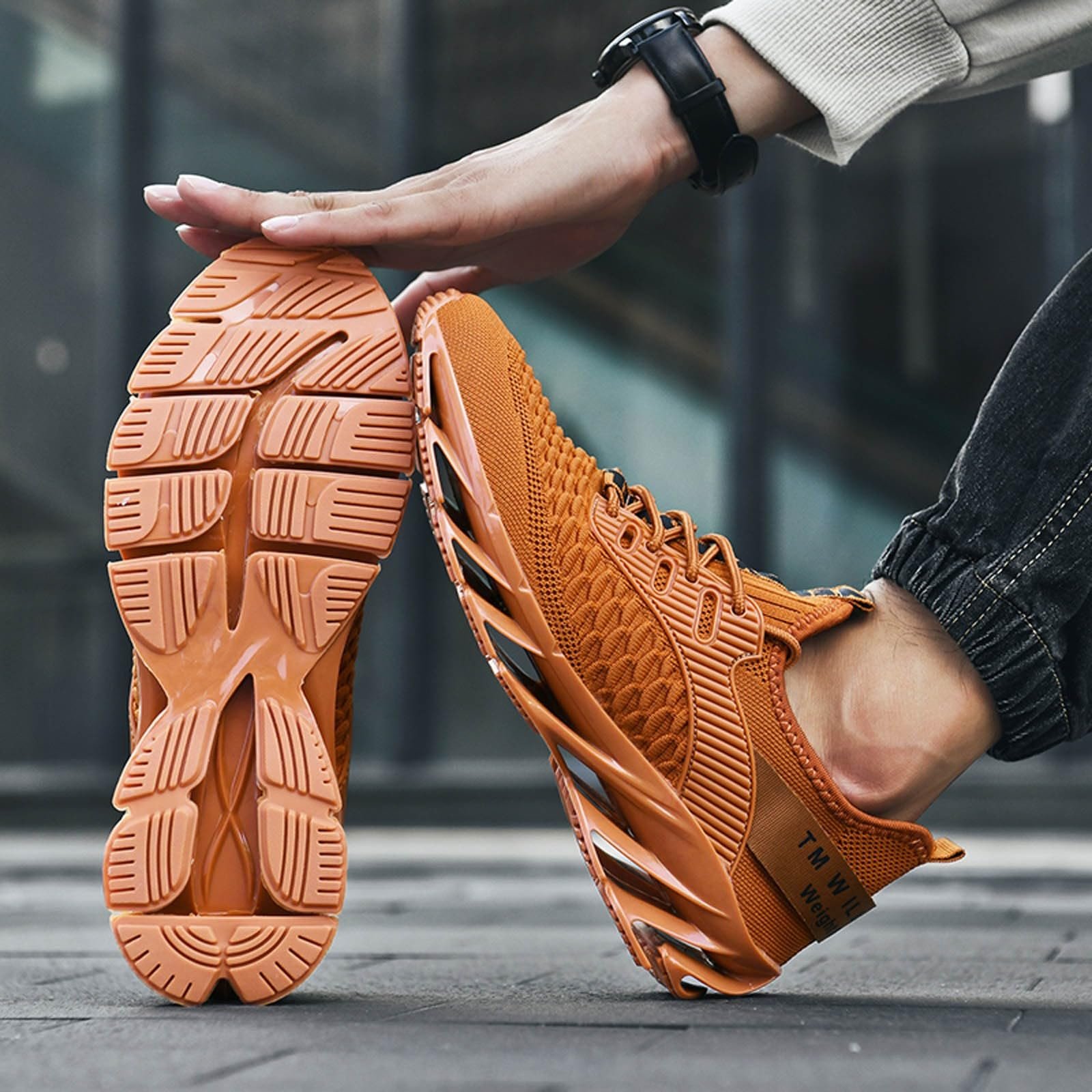 Кросівки Famzuneu Спортивні Чорний Білий, фото №5