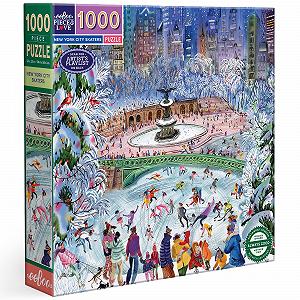 Пазл Eeboo New York City Skaters Конькобежцы в Нью-Йорке 1000 элементов 58,5 x 58,5 см - Фото 1