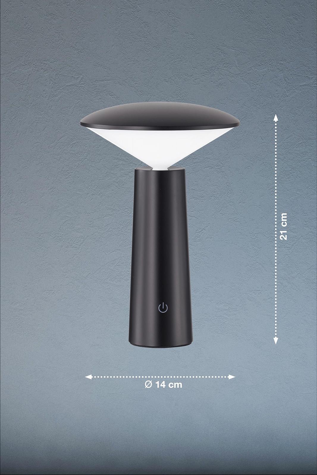 Настільна лампа FHL easy! Pinto 1 x LED 2 Вт 3000/4750/6500 К 200 лм димована CCT Чорна, фото №4