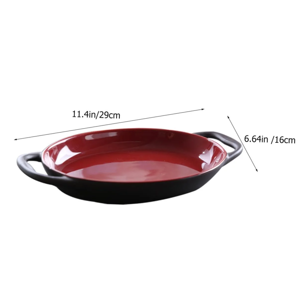 Форма для запікання Toyvian Ceramic Oval Casserole Compartment антипригарна термостійка елегантний дизайн, фото №2