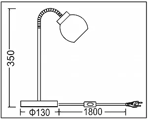 Настільна лампа Trango New Jersey 2017-00 Набір 2 шт LED 3000 K Тепла біла synthetic.ua - Фото 1