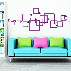 Наклейка на стіну Wall Sticker Loft Square 23 шт. 30 кольорів 26 x 26 см / 5 x 5 см - Фото 1