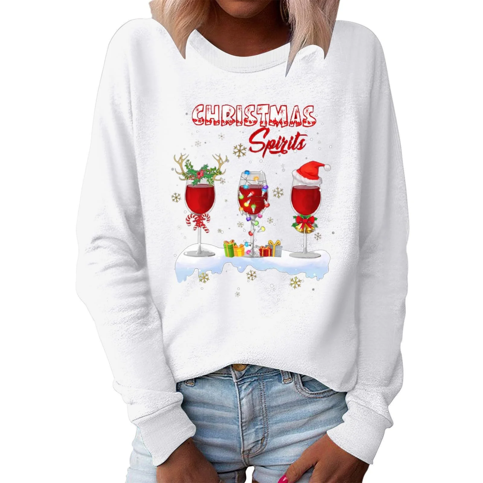 Жіночий Світшот Briskorry Різдвяний светр Різдвяний візерунок, фото №4 Жіночий Світшот Briskorry Різдвяний светр Різдвяний візерунок, фото №4