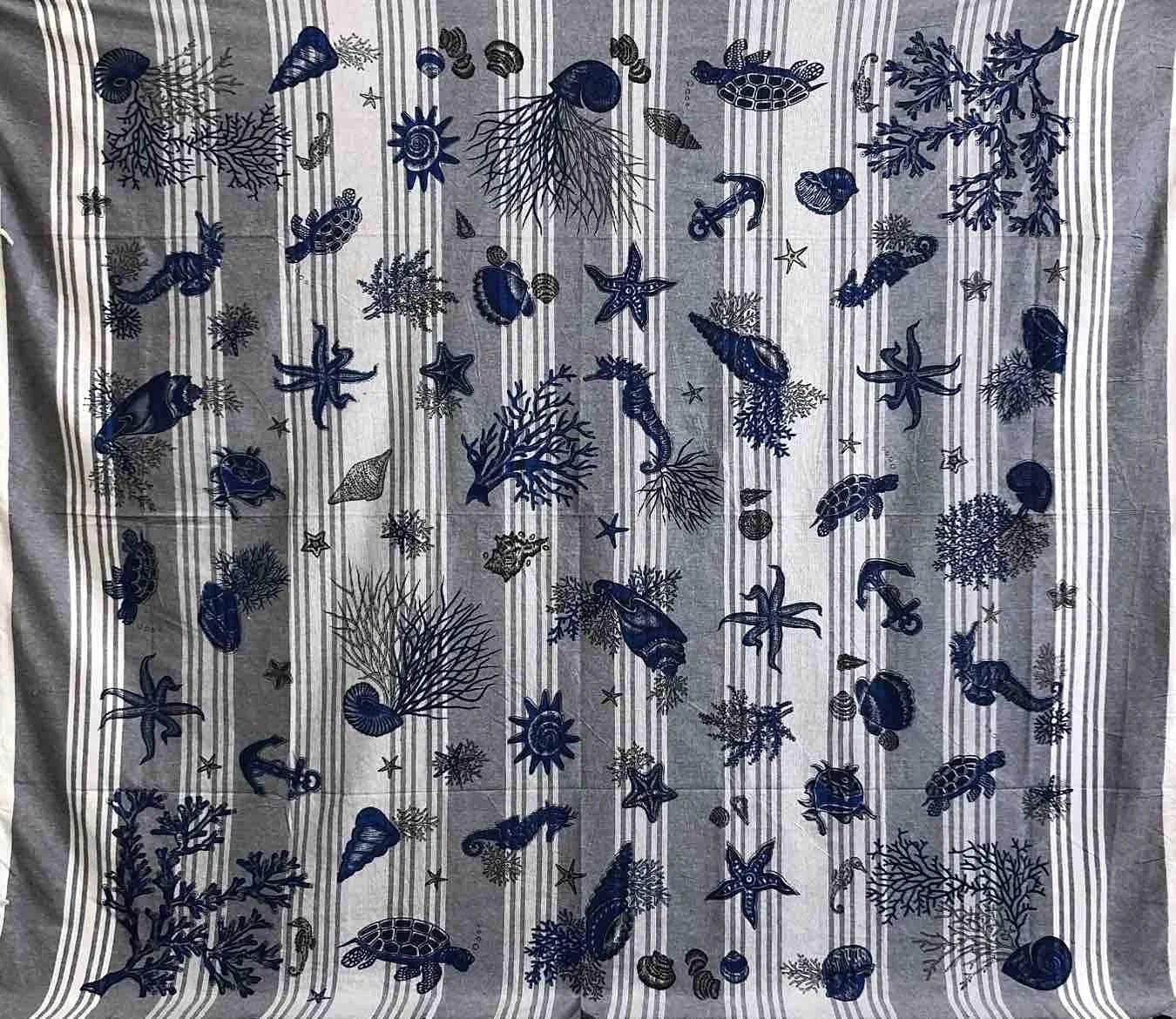 Покривало Бавовна Kapuca Великі Смуги 210 x 240 см Синій, фото №2