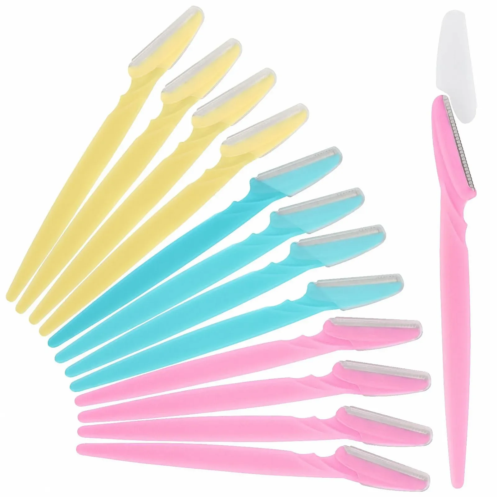 Бритва для бровей 60 шт. Stainless Steel Blades Pink Blue Orange, фото №1 Бритва для бровей 60 шт. Stainless Steel Blades Pink Blue Orange, фото №1