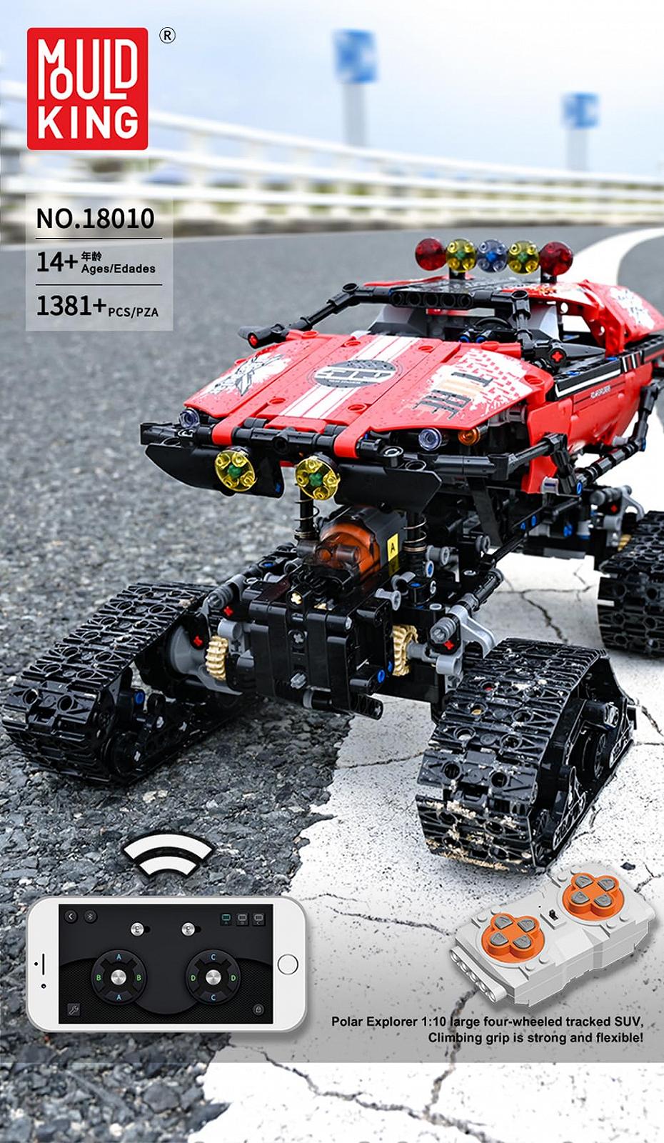 Транспортний засіб Mould King 18010 RC Explorer Polar Chain, фото №2
